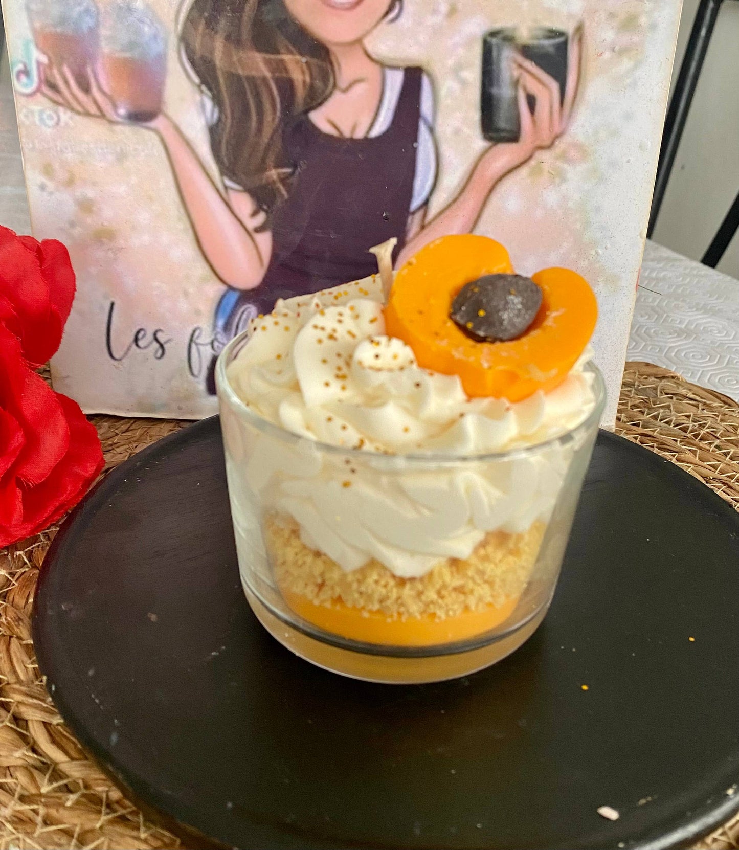 Gourmet apricot nectar candle