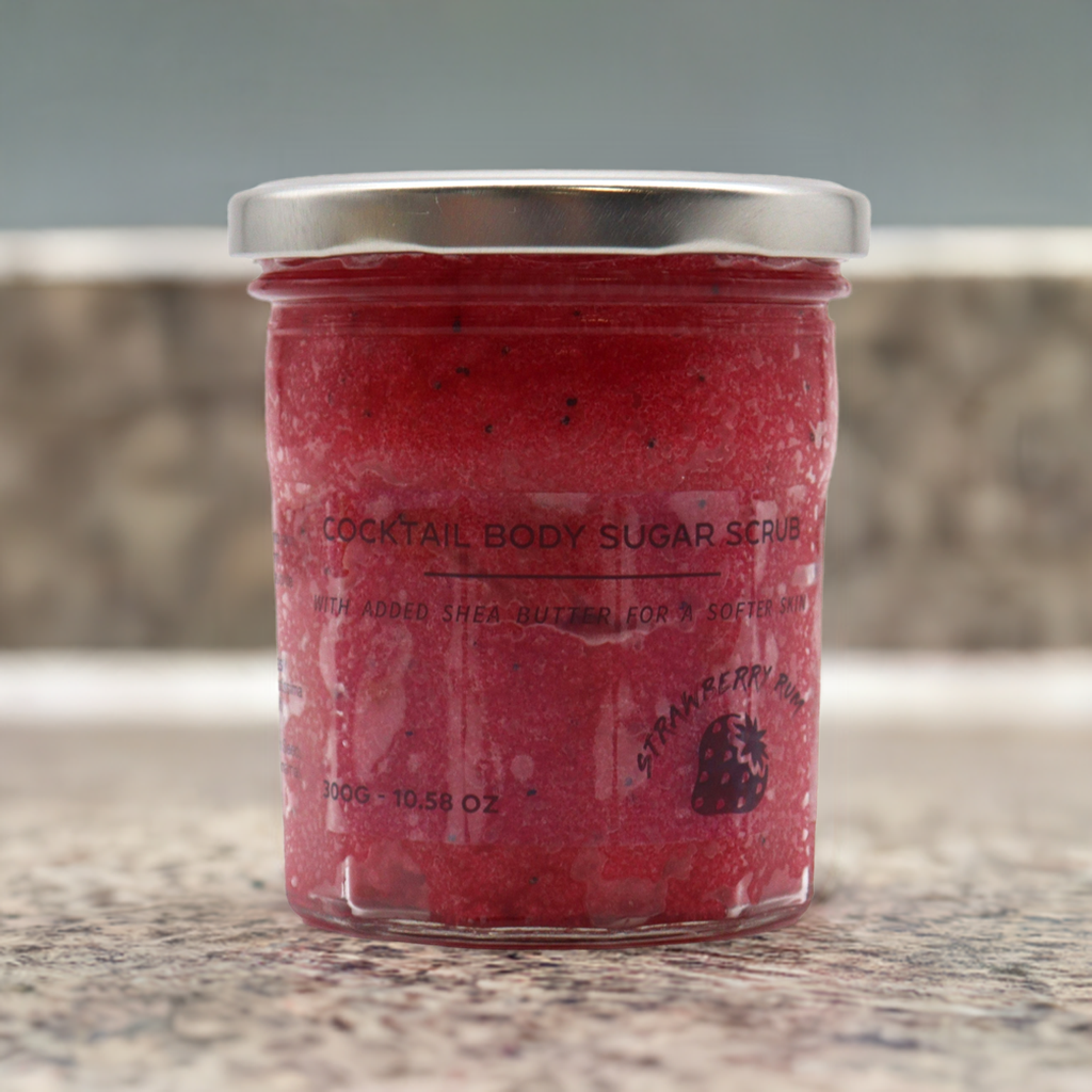Strawberry body scrub main image