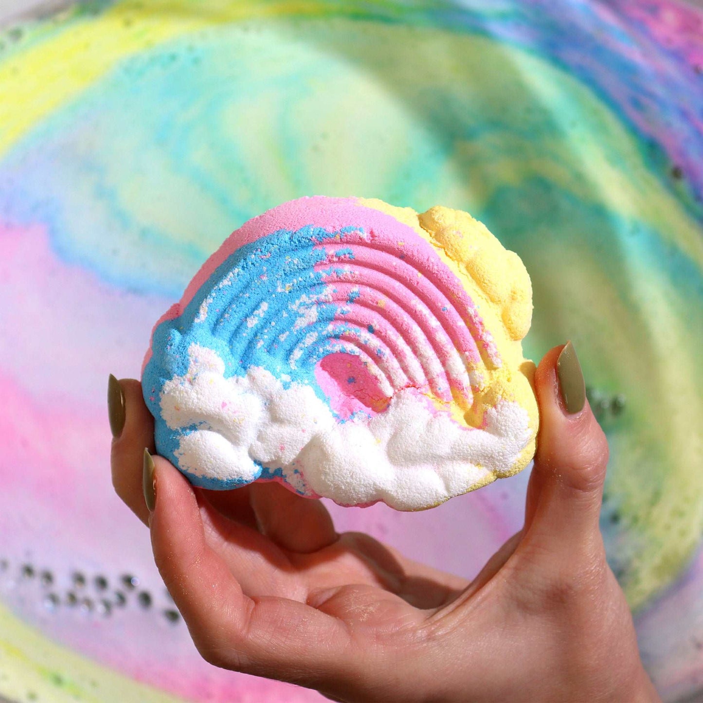 Kids Fun Shaped Bath Bomb -Rainbow