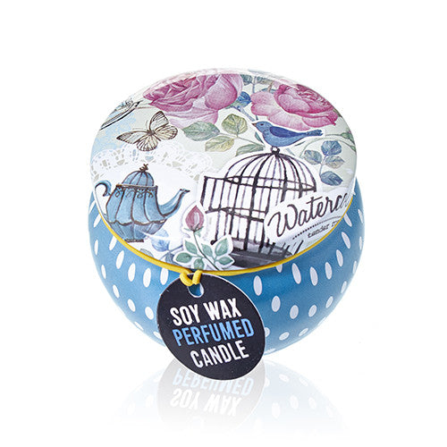 Art Tin Candle - Peonies