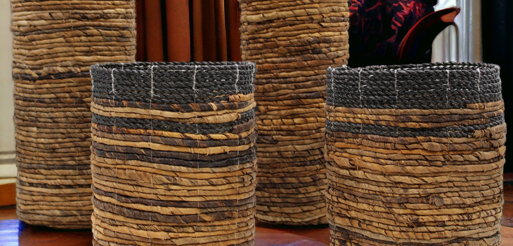 Elegant, Hand Crafted Sea Basket Sets and the benefits of natural products.