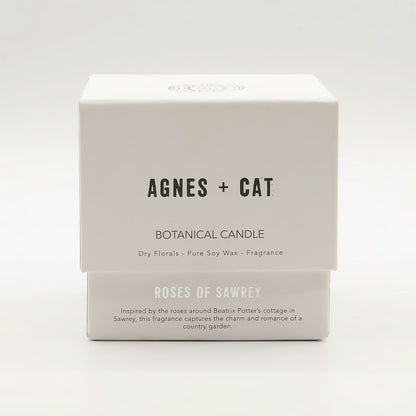 Agnes + Cat Botanical Soy Wax Candle - Roses of Sawrey