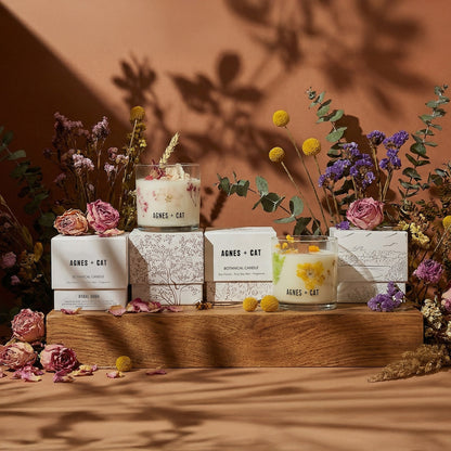 Agnes + Cat Botanical Soy Wax Candle - Seasalt & Moss