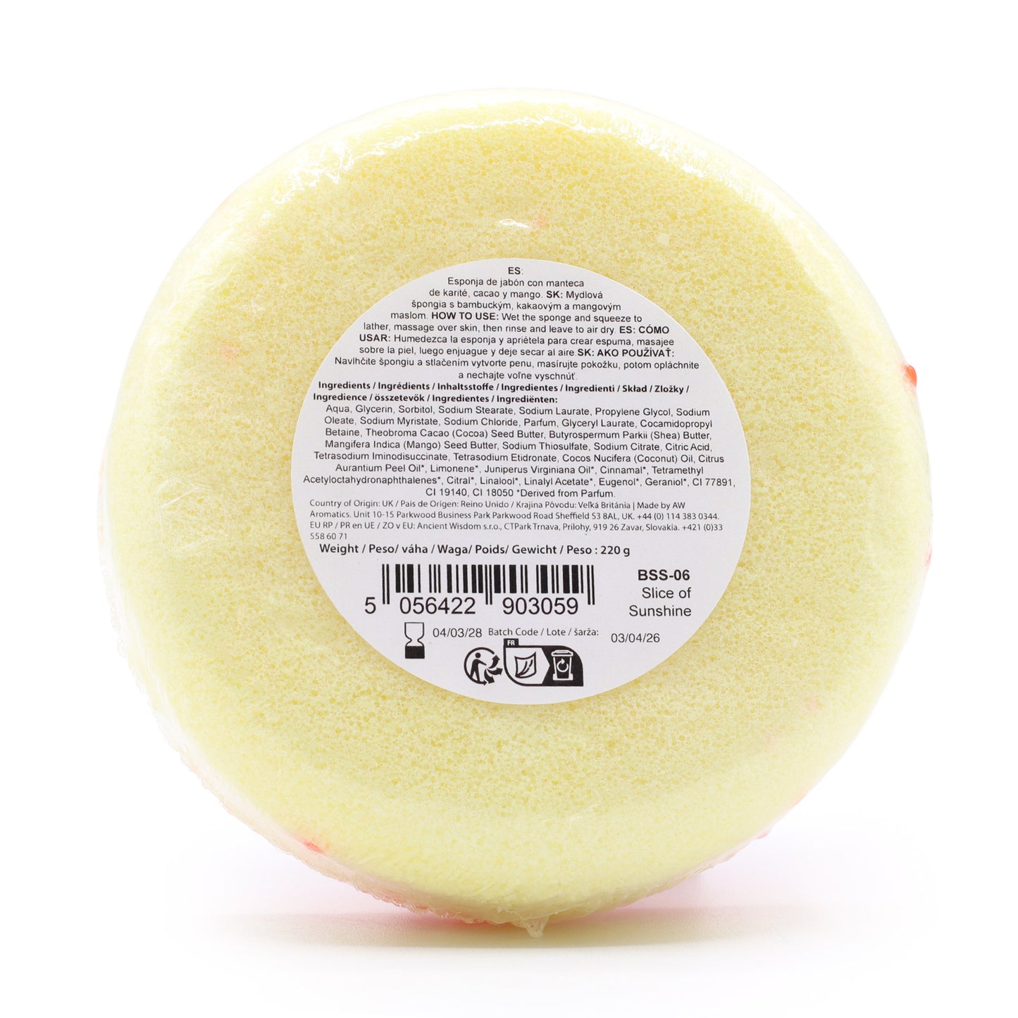 Butter Bubble Soap - Slice of Sunshine